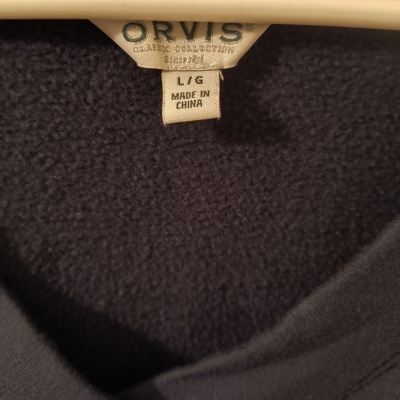 Orvis Classic Collection V Neck Modal Blend Black Soft comfy Sweater Women's L - Picture 5 of 6